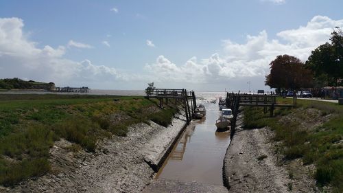 Scenic view of river against sky