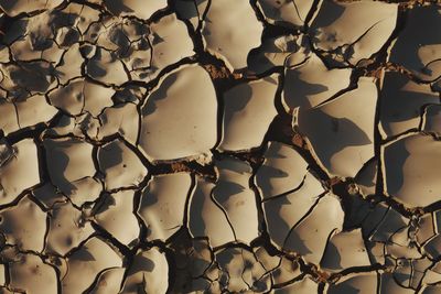 Full frame shot of cracked