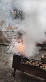 Smoke emitting from industry