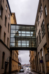 Low angle view of buildings against sky