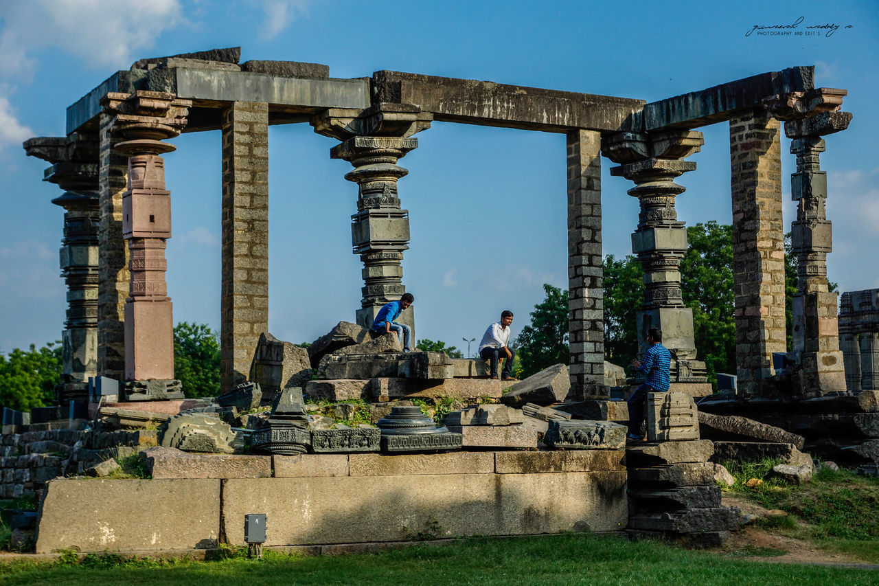 architecture, built structure, history, building exterior, old ruin, old, the past, ancient, religion, sky, clear sky, low angle view, famous place, spirituality, place of worship, stone material, ancient civilization, blue, travel destinations, damaged