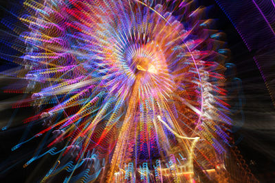 Low angle view of firework display