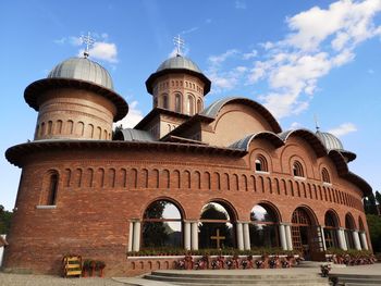 Low angle view of historical building against sky