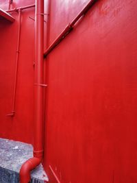 Close-up of red wall