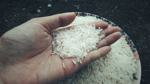Cropped image of person holding ice cream