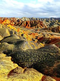 Aerial view of landscape against sky