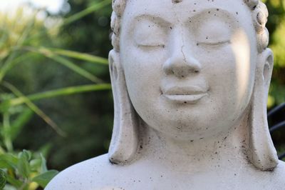 Close-up of buddha statue