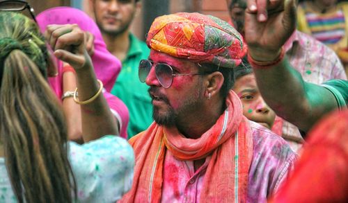 Portrait of people in traditional clothing