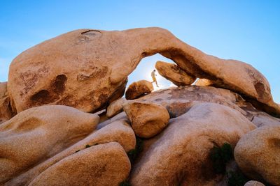 Rock formations in sea