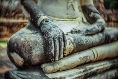 Close-up of statue