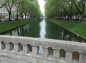 Canal passing through city