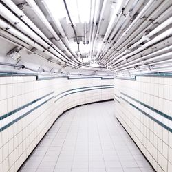 Empty corridor of building