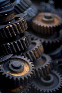 Close-up of machine part