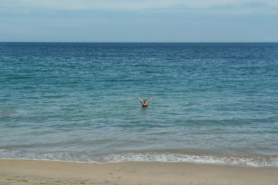 Scenic view of sea against sky