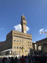 Low angle view of buildings against sky