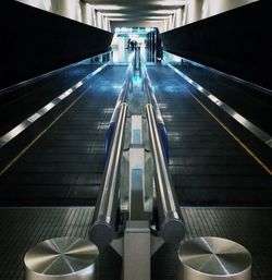View of escalator