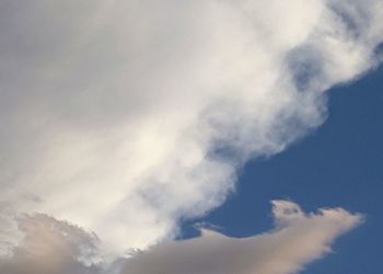 Low angle view of clouds in sky