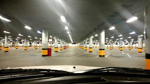 View of empty parking lot