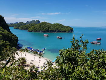 Scenic view of sea against sky.thailand