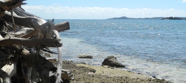 Scenic view of sea against sky