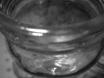 Close-up of beer on table