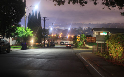 City street at night