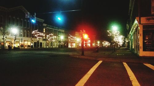 Street light at night