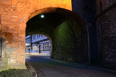 Archway in tunnel