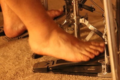 Low section of man working