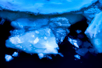 Full frame shot of frozen sea