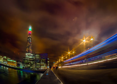 City street at night