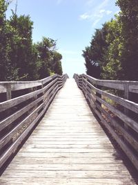 Wooden footbridge