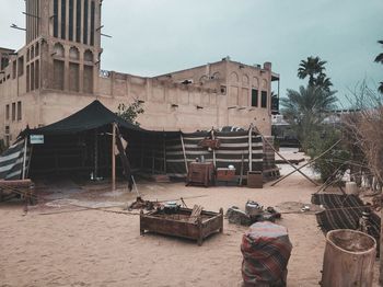 Old hut in dubai museum 