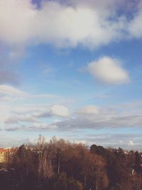 Scenic view of landscape against cloudy sky