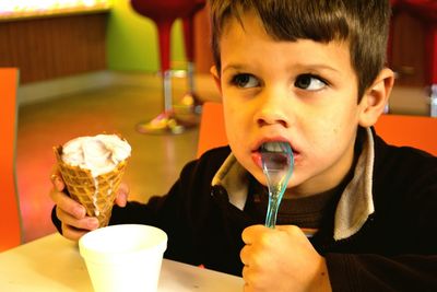 Close-up of ice cream