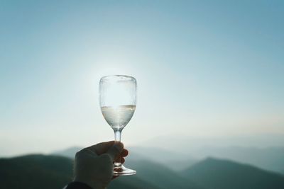 Close-up of wine glass