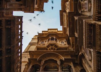 Low angle view of building against sky