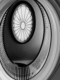 Low angle view of spiral staircase