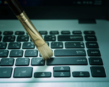 Close-up of computer keyboard