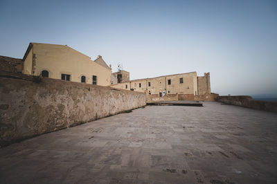 View of historic building against clear sky