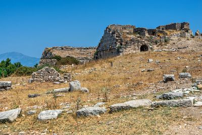 Old ruins against clear sky