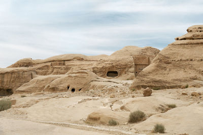 Rock formations in desert