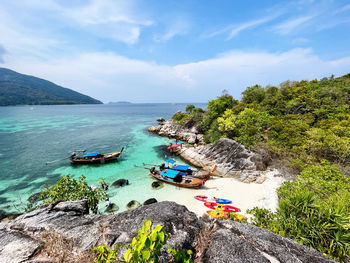 Scenic view of sea against sky