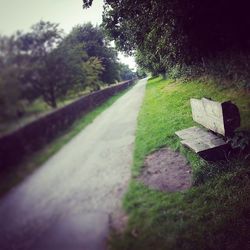 Road passing through landscape