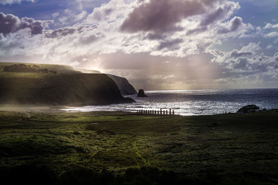 Scenic view of sea against sky