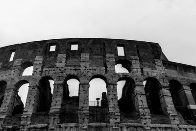 Low angle view of historical building against sky