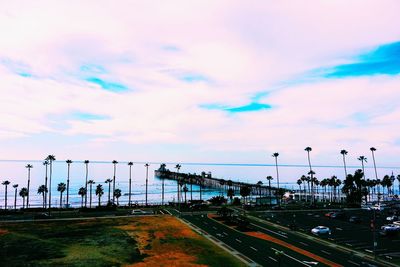 Scenic view of landscape against cloudy sky