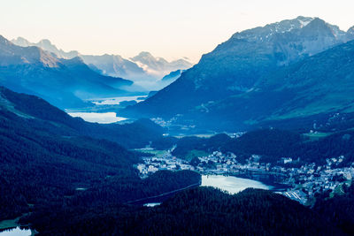 Scenic view of mountains