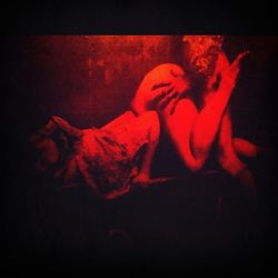 View of black background