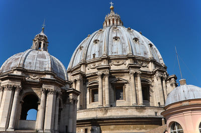 Exterior of the central cupola dome of the saint peter's basilica, vatican city